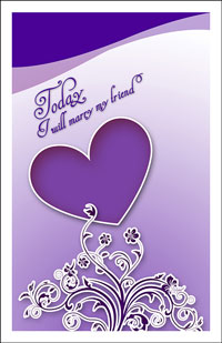 Wedding Program Cover Template 9F - Graphic 5